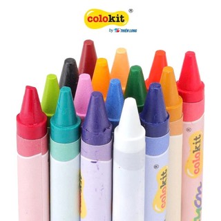 Sáp Màu 12 Màu Sáp Màu Ô Tô (Combo 5 Hộp) Thiên Long CRC-022
