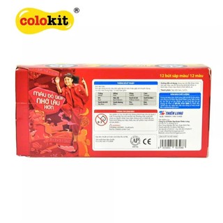 Sáp Màu 12 Màu Sáp Màu Ô Tô (Combo 5 Hộp) Thiên Long CRC-022