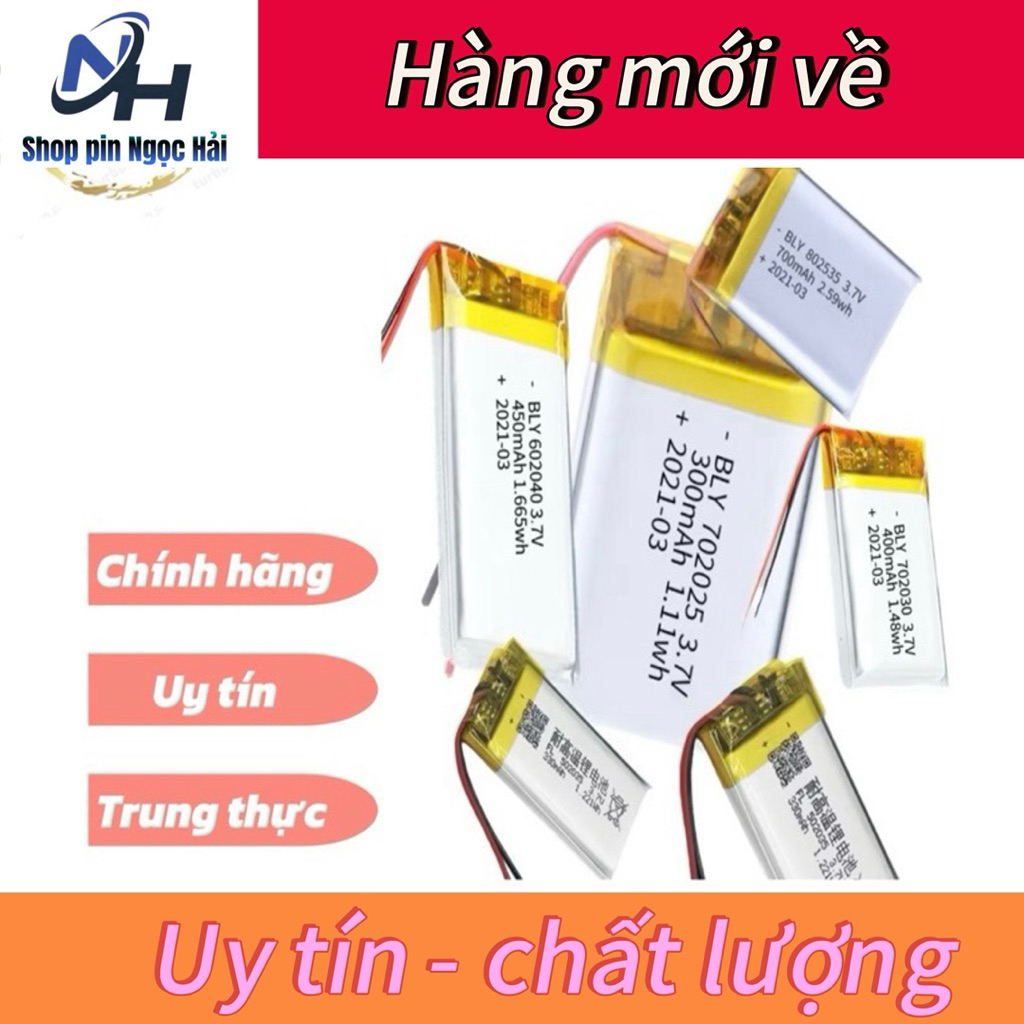 Mạch Pin 3.7v chính hãng dùng có bảo vệ dùng cho tai nghe, loa bluetooth,đồng hồ,điều khiển,bàn phím