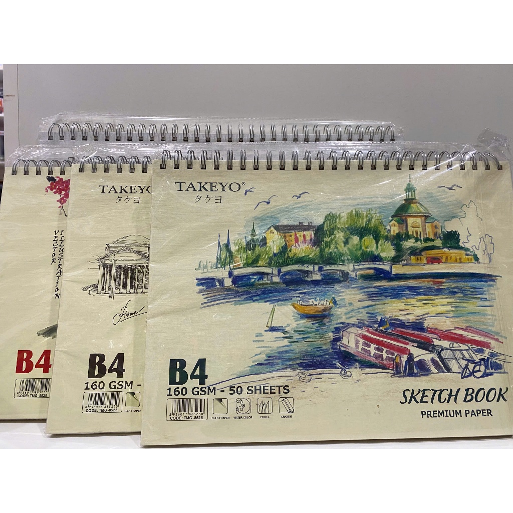Takeyo - Vở Vẽ Phác Thảo 160gsm