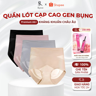  Quần lót cạp cao gen bụng tàng hình ROSIA quần gen nịt bụng dưới nâng mông siết eo mặc váy quần lót nữ bigsize 8720 