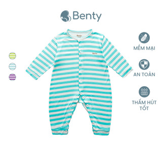  Bộ body dài họa tiết sọc BENTY chất liệu mềm mịn thoáng mát body cao cấp an toàn cho làn da bé 