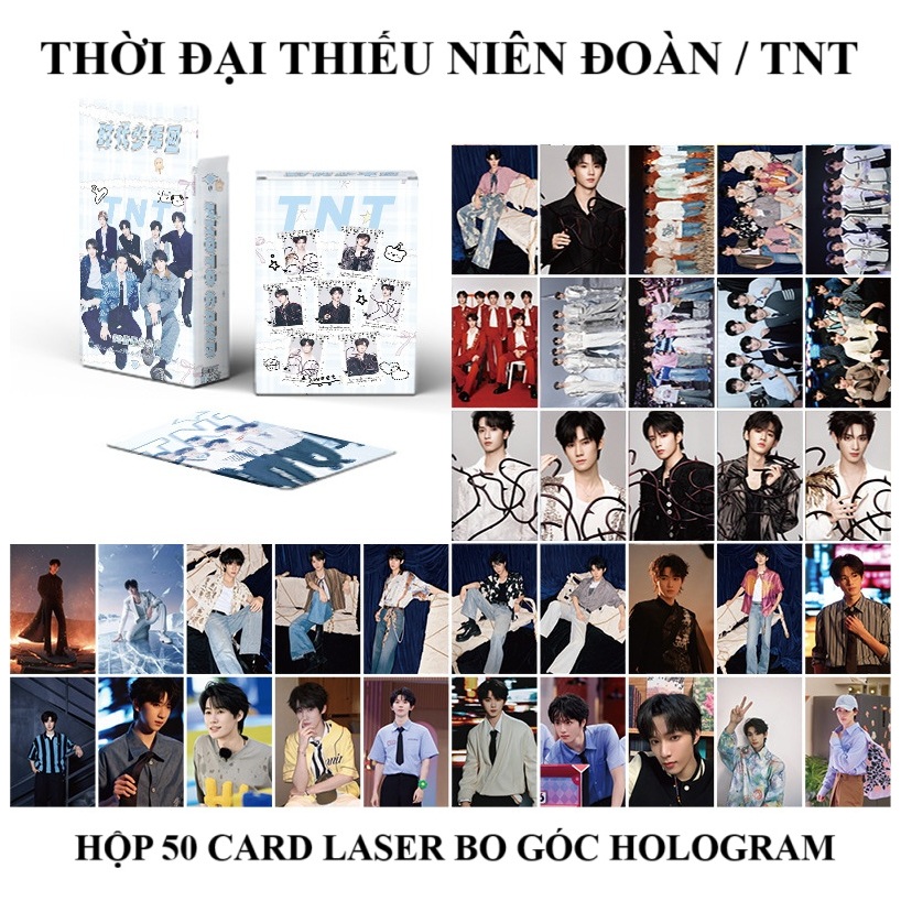 Updated [SẴN-16 MẪU] TNT và các thành viên | Hộp thẻ 50 card laser bo góc / Thời Đại Thiếu Niên Đoàn