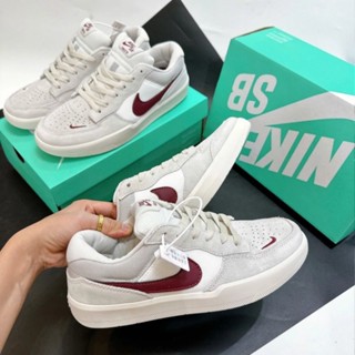 Giày Thể Thao SB Force 58 ‘Light Smoke Burgundy’ , Giày Sneaker SB 58 Vạch Đỏ Mận Hot 2024 Full Box Bill
