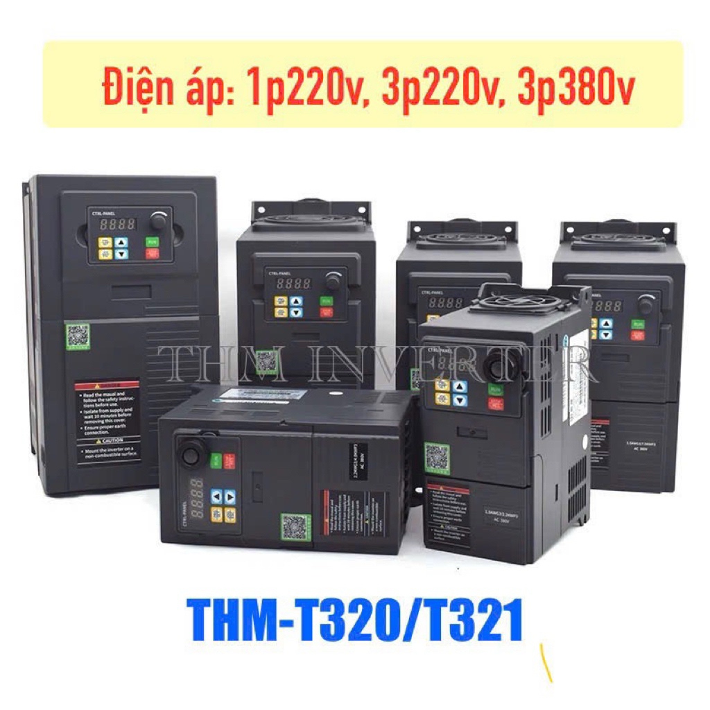 Biến Tần Mới 220V~380V. Từ 0.75kw, 1.5kw, 2.2kw~Đến 75kw. Bảo Hành Chính Hãng.