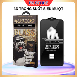  Kính cường lực iphone 3D trong suốt HD siêu mượt chống vân tay cho Ip 13 14 15 16 pro max plus PKStore 