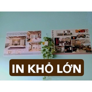In khổ lớn A1. In Poster giấy PP Decal cán màng