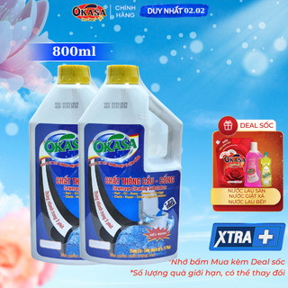 Nước Thông Cống siêu mạnh OKASA phòng tắc nghẽn, tắc nghẽn cống, bồn cầu, rửa bát, rửa mặt, khử mùi hôi hiệu quả.