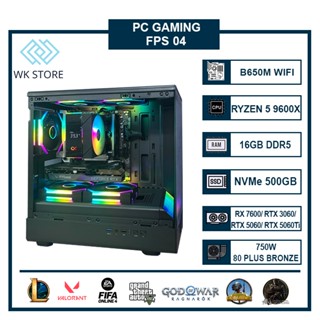  PC Gaming FPS 04 | Ryzen 5 9600X Ram 16GB Rx 7600  RTX 3060  RTX 5060  RTX 5060 Ti Mới BH 36T 