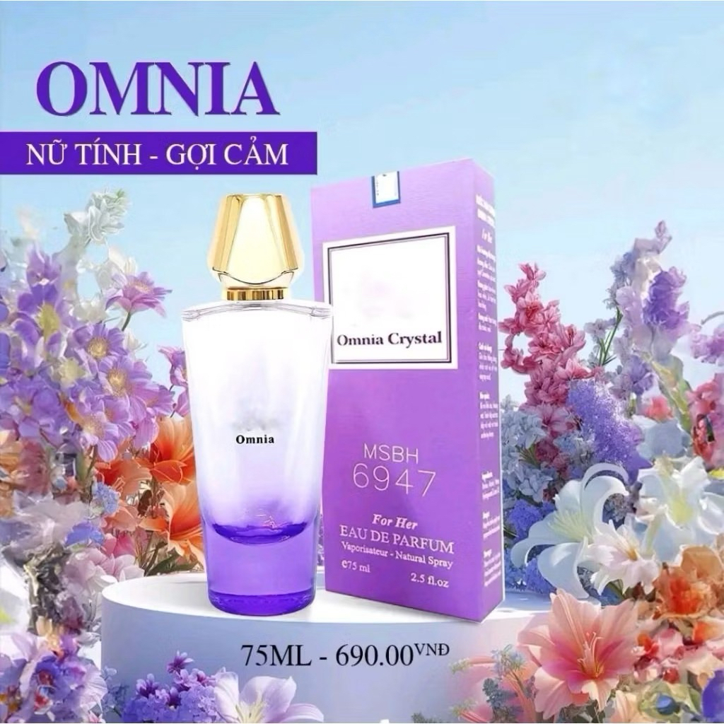 Nước Hoa Nữ Omnia 75ml ,Gợi cảm tinh tế Hàng Chính Hãng