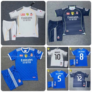 Áo Bóng Đá CLB Real 2025, Áo Đá Banh Real 2025 - Chuẩn Mẫu Thi Đấu - Vải Polyester Thái Cao Cấp