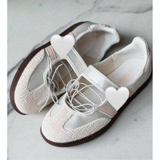  Giày Samba Jane Cloud Pink Ballet Giày thể thao nữ màu hồng phần đế nâu 2025 Tặng Hộp 