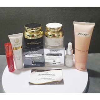  kem zenny   sỉ từ 3 bộ ngày đêm    tặng  serum  son sữa rửa mặt ,tế bào chết   plitanumchính  hãng .sỉ ib 
