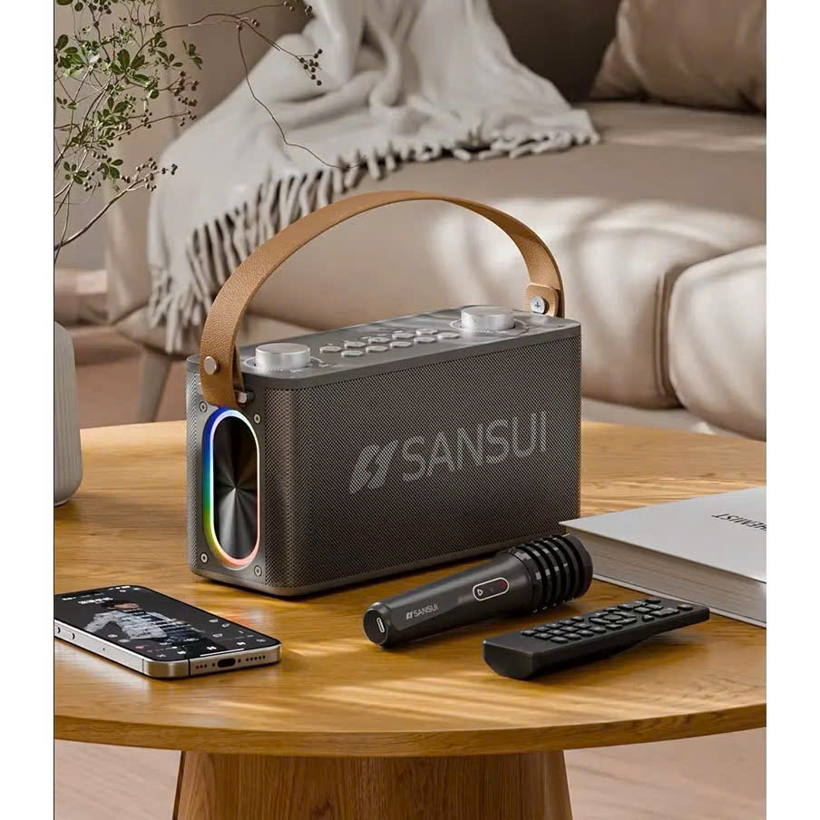 LOA KARAOKE, LOA NỘI ĐỊA TRUNG, SANSUI T93, SIÊU BASS, 2 MÍC.