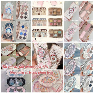 Mỹ Phẩm Hoa Biết Flower Knows Bảng Phấn Mắt 6 ô Flower Knows Butterfly Cloud Collar Collection khắc nổi