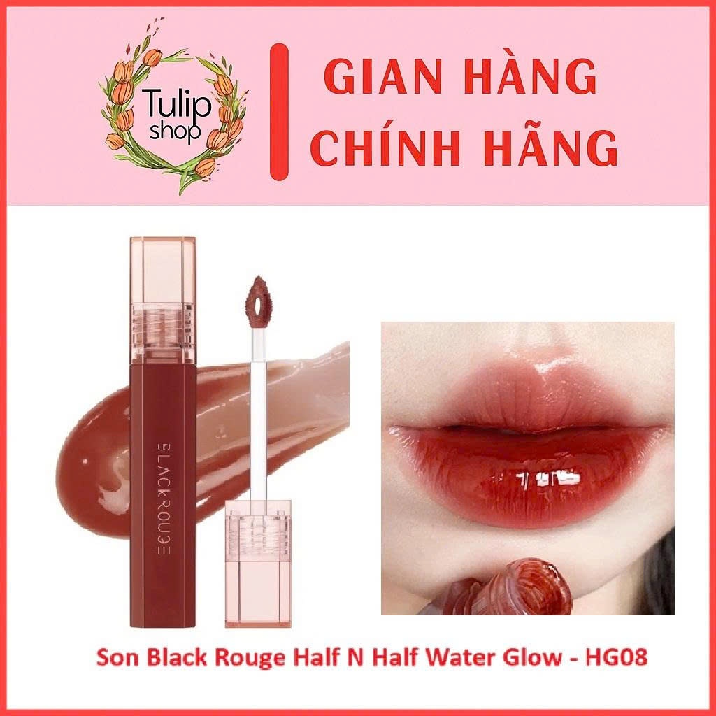 (HG01-HG10)Son Bóng Black Rouge Half N Half Water Glow HG08