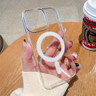  Ốp Lưng iPhone Trong Suốt Hỗ Trợ Sạc Nhanh Từ Tính Không Dây Bảo Vệ Camera - iP X XS 11 12 13 14 15 16 17 Pro Max 