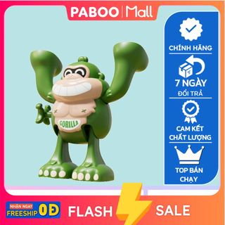 Đồ chơi lên cót khỉ nhào lộn không dùng pin PABOO, mô hình vui nhộn giải trí an toàn cho bé