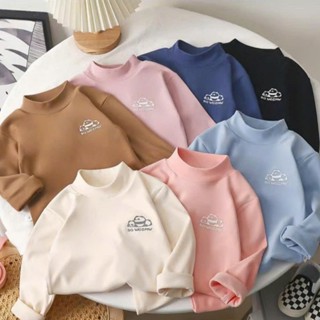   8-18kg  Áo giữ nhiệt cao cổ 3p cho bé trai bé gái chất zip lông mềm mịn ấm áp co giãn 4 chiều mã SQ 