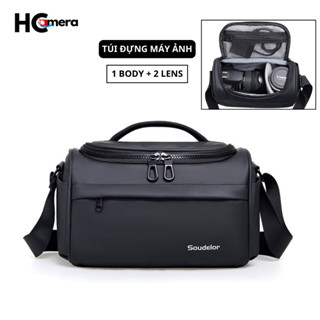  Túi Đựng Máy Ảnh Cao Cấp HC115 Da PU Chống Sốc Chống Thấm Nước - Bag - Camera 