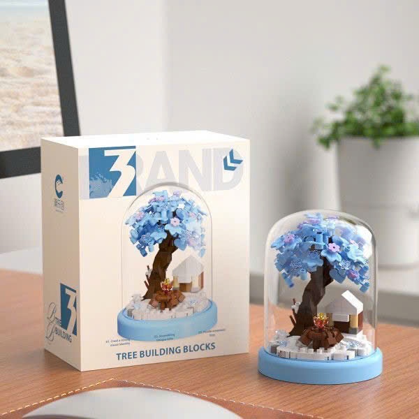 Bộ Lắp Ráp Nhà Cây Hoa Anh Đào – Mô Hình Tứ Quý Sáng Tạo, Trang Trí Bàn & Đồ Chơi Lắp Ghép Nghệ Thuật