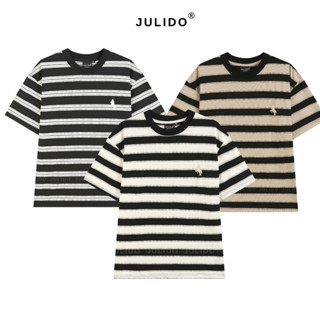 Áo Thun Unisex Nam Nữ JULIDO,chất liệu cotton họa tiết thêu