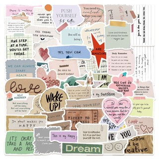  Set 10 20 50 cái sticker chống nước NHỮNG MẢNH GIẤY NOTE TẠO ĐỘNG LỰC TÍCH CỰC dán mũ bảo hiểm vali laptop đàn 