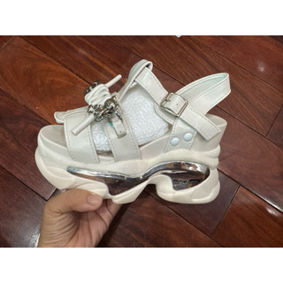 [ Sẵn 34 ] Sandal đế xuồng 10cm