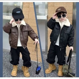  Áo Khoác DA LÓT LÔNG của bé trai sai 8-26kg. 