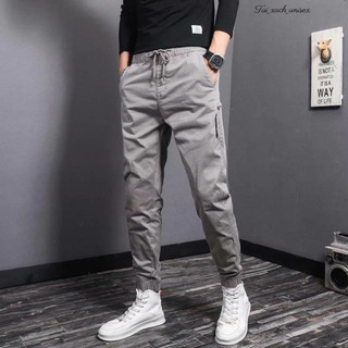  Quần Jogger Kaki Khóa Zip hàng có sẵn - LƯNG THUN TÚI RỘNG ỐNG BO DÁNG TAY ÂU ĐI HỌC ĐƯỢC K1 