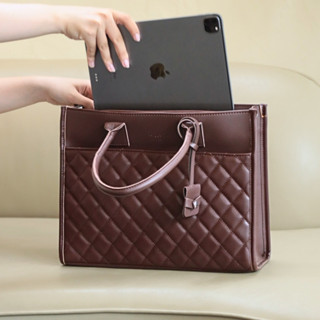 Túi Tote Da Nữ LIMI (5 màu) Ngăn Laptop Riêng Công Sở Đựng Laptop 15 inch, A4 Đi Làm Đi Học (LILY)