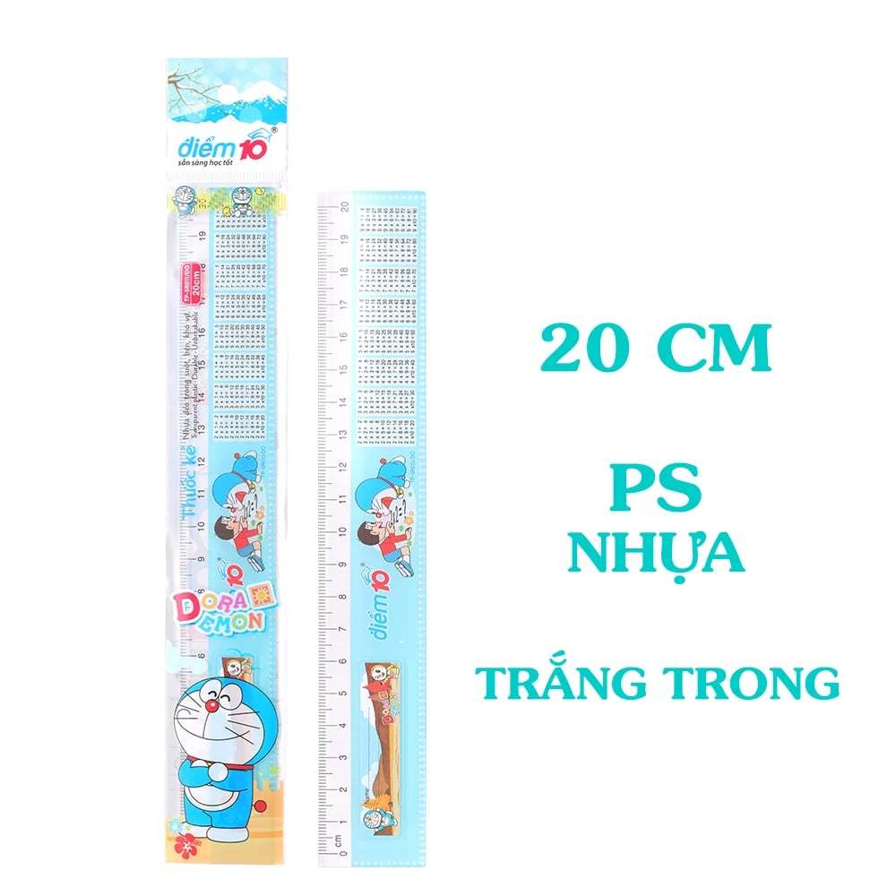 Thước Kẻ 20Cm Sr011 Doraemon Điểm 10