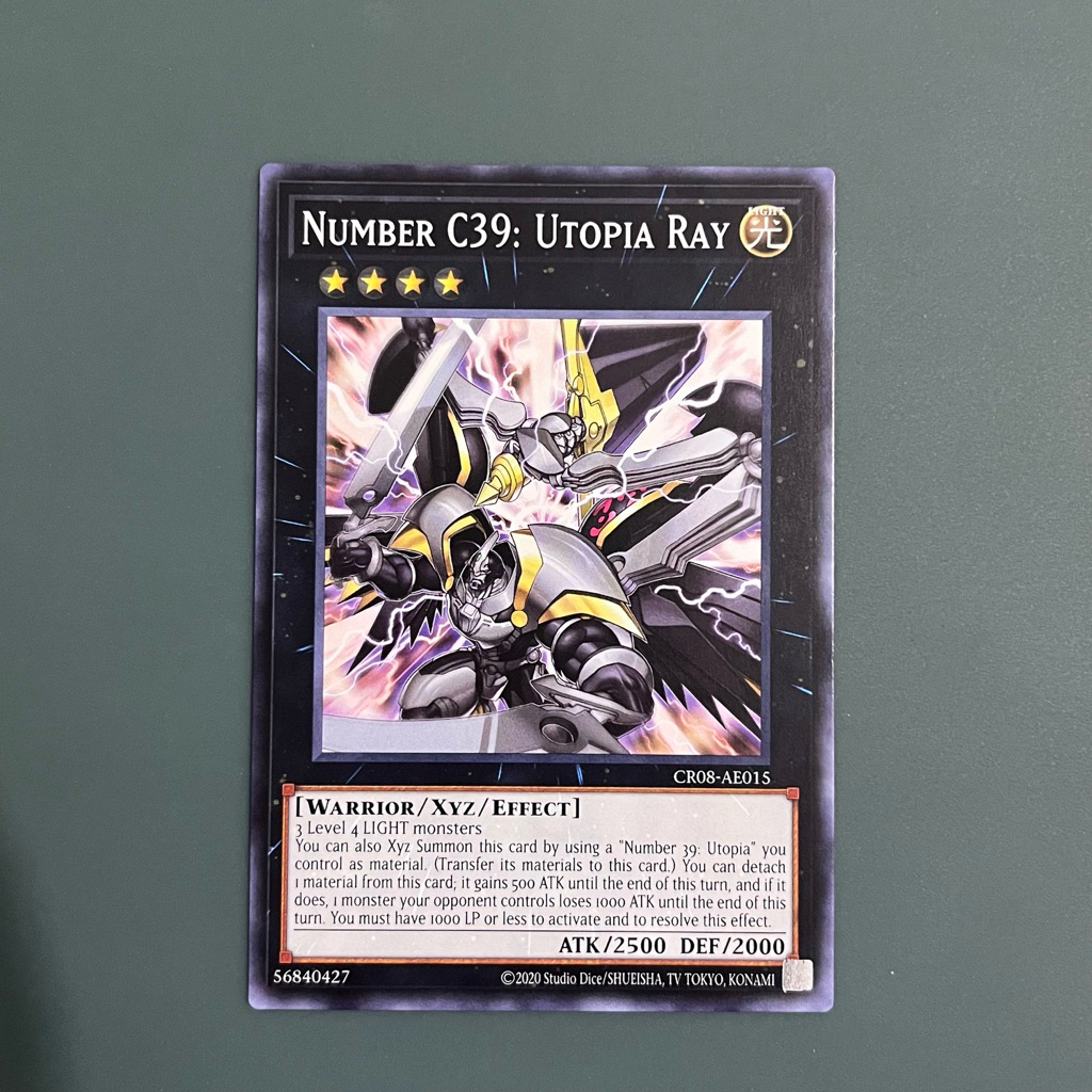 [Yugioh Sky Shop] 1 lá thẻ bài NUMBER C39: UTOPIA RAY  - CR08-AE015 - Foil common - AE chính hãng