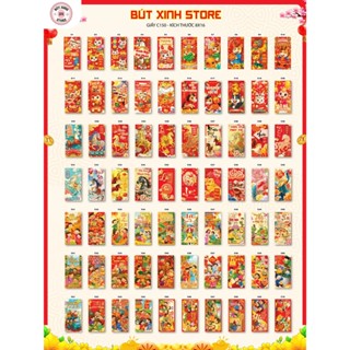  Sấp 10 Bao lì xì Phúc Lộc Tài May Mắn lì xì Tết Bính Ngọ 2026 Chọn Mẫu 