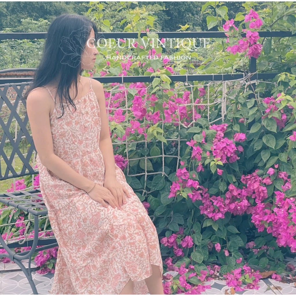 Váy 2 Dây Đũi Hoa Cam Y Vân Coeur Meily