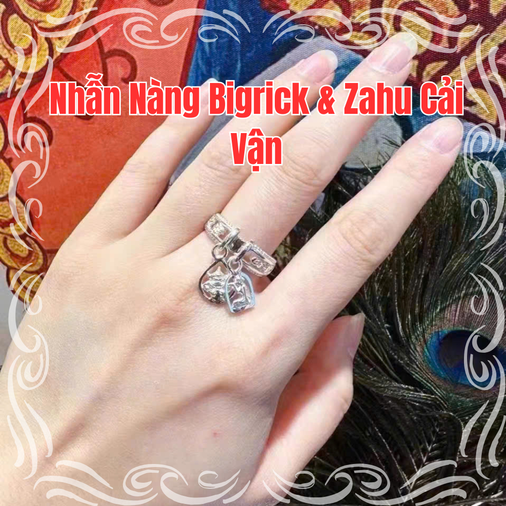 Nhẫn Nàng Bigrick & Zahu Cải Vận phong thủy Thái Lan Aurum