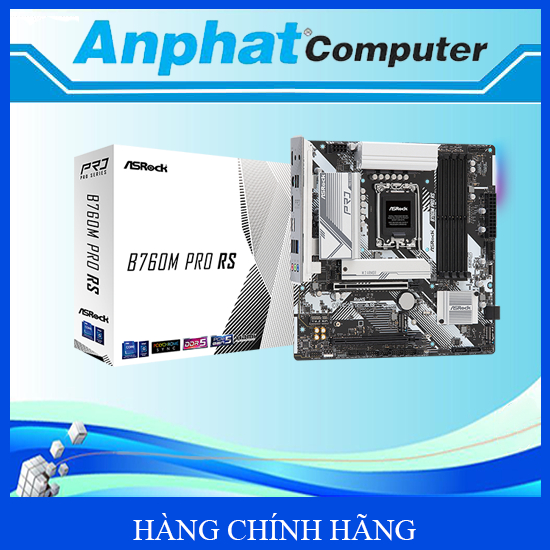 Bo Mạch Chủ Main ASRock B760M Pro RS WiFi Socket LGA 1700 - Hàng Chính Hãng