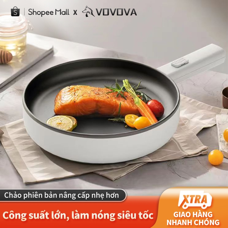 VOVOVA Bếp điện đa năng nhẹ công suất lớn - Làm nóng siêu tốc, chống dính siêu bền