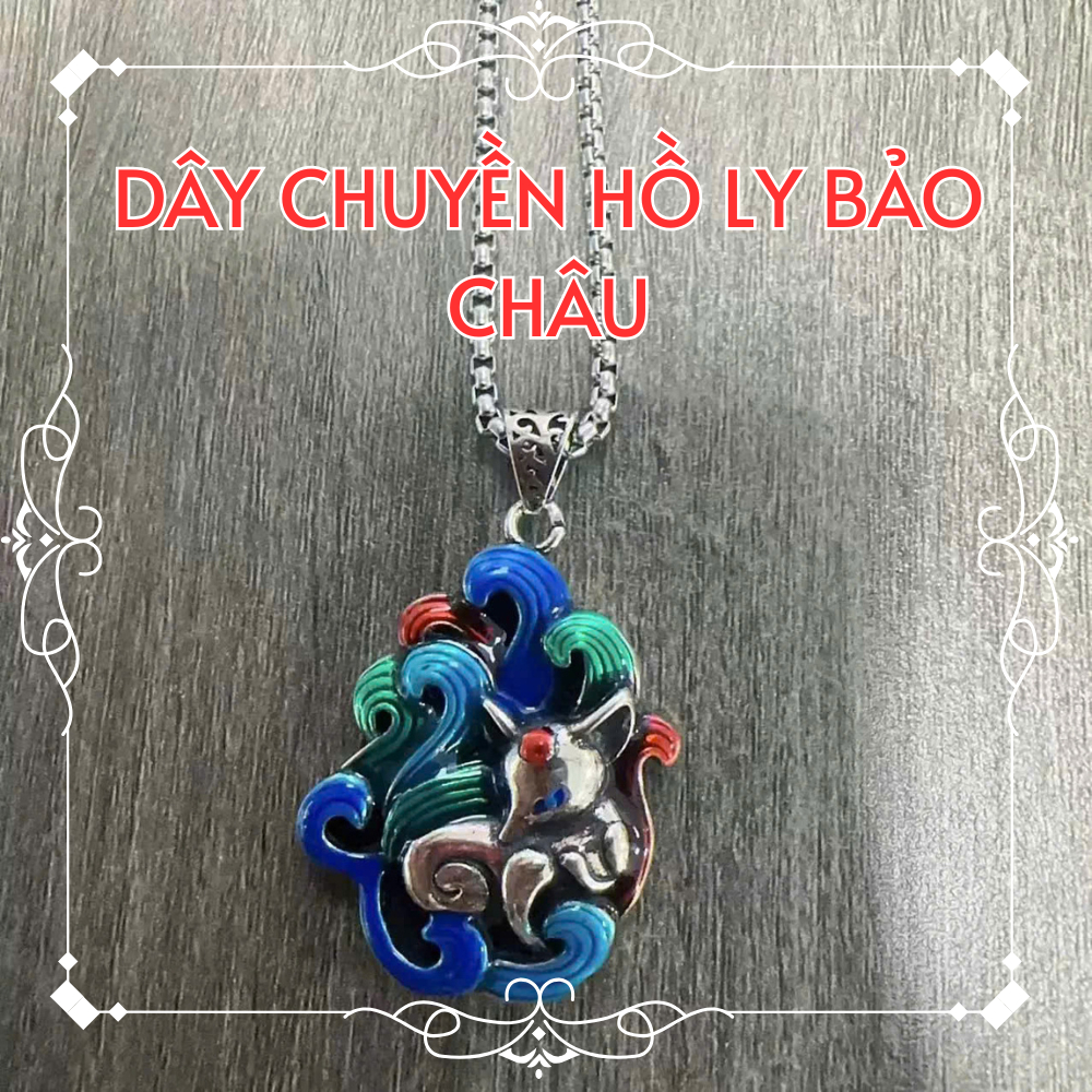 Dây Chuyền Hồ Ly Bảo Châu phong thủy Thái Lan Aurum