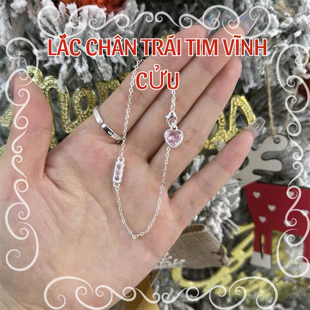 Lắc chân trái tim vĩnh cửu phong thủy Thái Lan Aurum