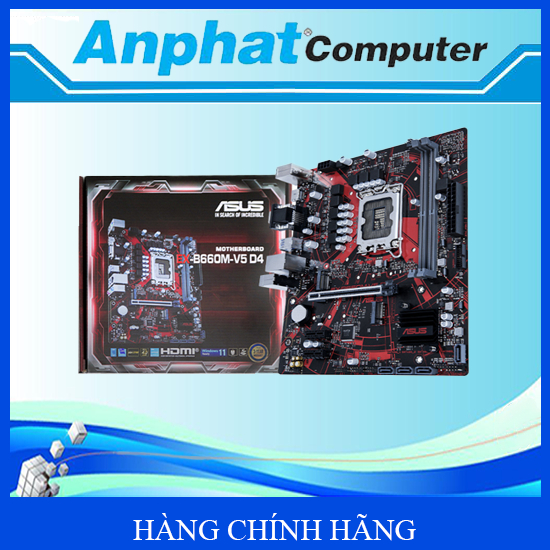 Bo mạch chủ Main Asus EX-B660M-V5 D4 (Intel B660/Socket 1700/m-ATX/2 khe Ram DDR4) - Hàng Chính Hãng