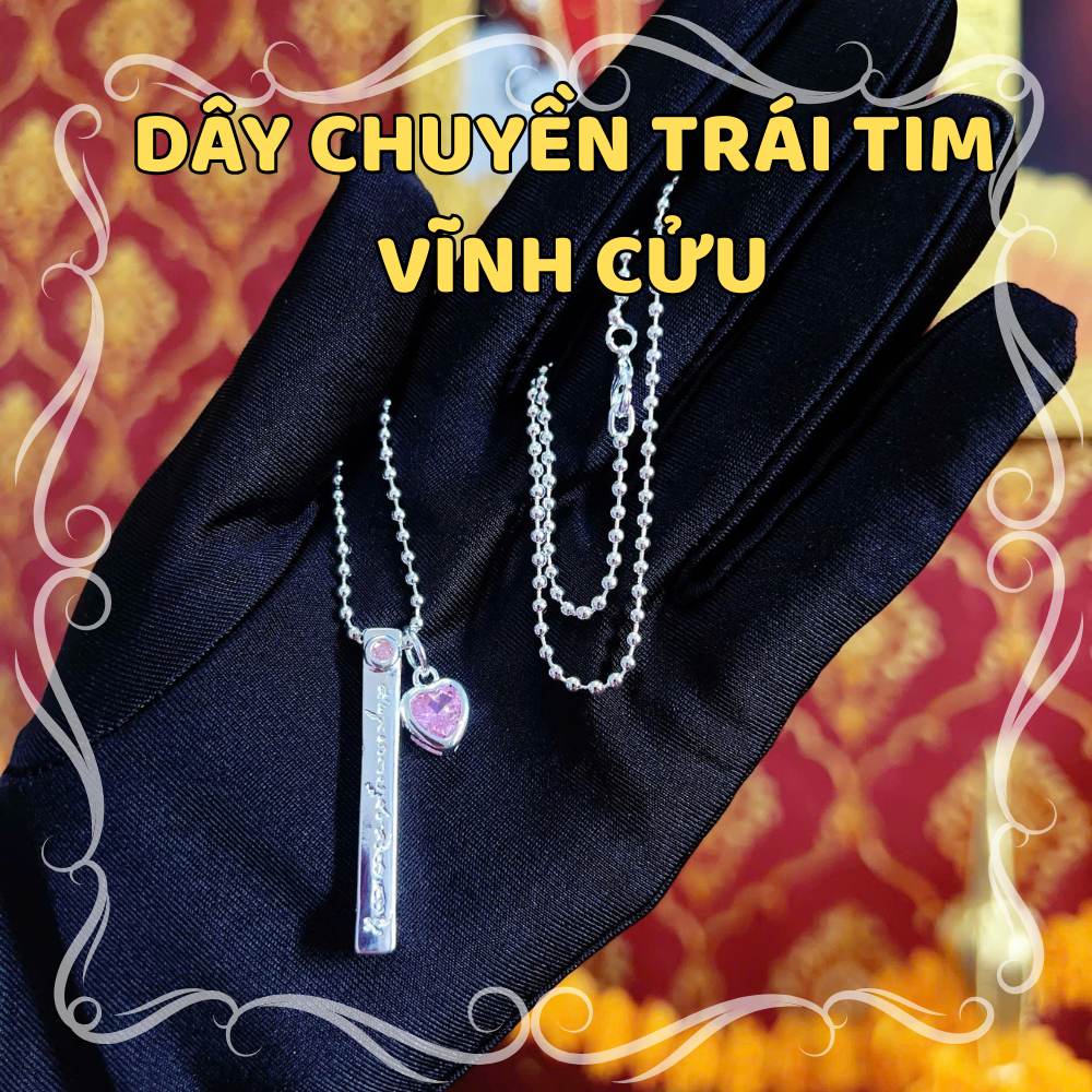 Dây Chuyền Trái Tim Vĩnh Cửu phong thủy Thái Lan Aurum