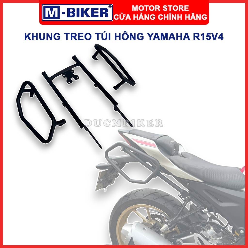 Khung túi hông R15V4/R15M, Bộ khung treo túi không có baga sau dành cho Yamaha R15V4/R15M | M-Biker