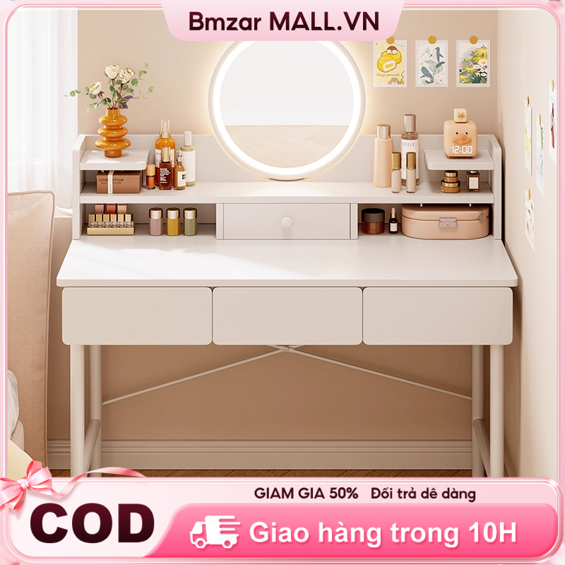 Bàn trang điểm có gương và ngăn kéo thiết kế gọn gàng tiện dụng phong cách hiện đại cho phòng ngủ | BigBuy360 - bigbuy360.vn
