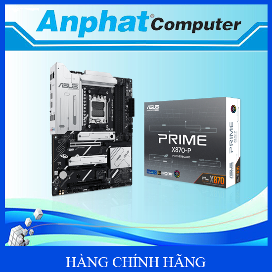 Bo Mạch Chủ Main ASUS PRIME X870-P-CSM Socket AM5 - Hàng Chính Hãng