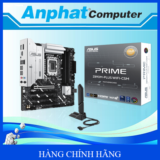 Bo Mạch Chủ Main ASUS PRIME Z890M-PLUS WIFI-CSM Socket LGA1851 - Hàng Chính Hãng