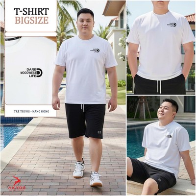 Áo Thun Nam Bigsize 80-140kg AKYOO Cao Cấp, Chất Liệu Cotton Co Giãn, Thoáng Mát, -AT TRANG A5