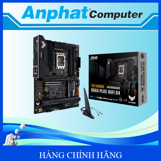 Bo mạch chủ Main ASUS TUF GAMING B660-PLUS WIFI DDR4 Socket LGA 1700 - Hàng Chính Hãng - Bảo hành 36