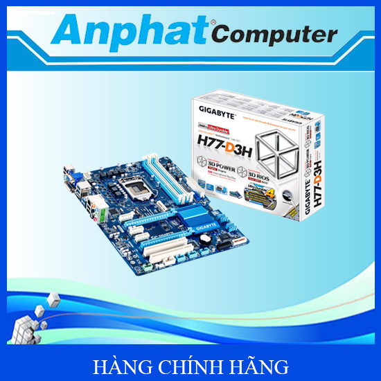 Bo mạch chủ Main Gigabyte  H77M-DS3H/M.SATA (4 khe Ram) Socket LGA 1155 Hàng Cty (Fullbox) – Bảo hàn