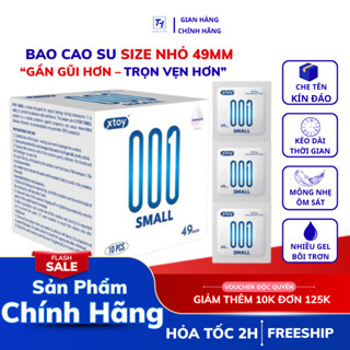 Bao Cao Su Size Nhỏ 49mm – XTOY Small Siêu Mỏng, Nhiều Gel, Hương Thơm Dịu – Bộ Sưu Tập Nhiều Thương Hiệu – Hộp 10 cái